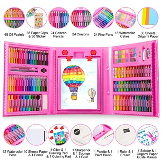 272 Pieces Art Set Drawing Kit for Girls Boys Teens Artist, Deluxe 272 Pieces Art Set Drawing Kit for Girls Boys Teens Artist, Deluxe